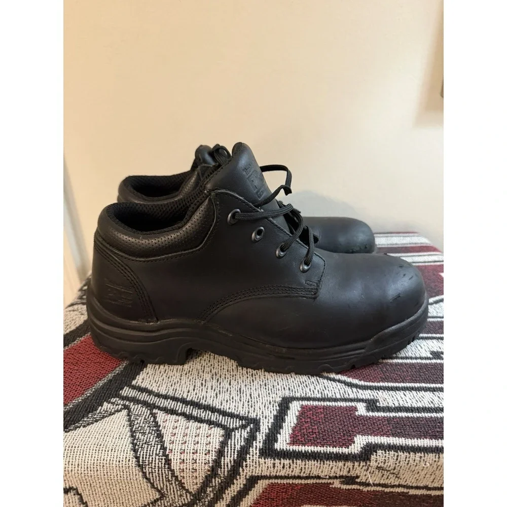 Timberland PRO Men's Titan Safety Toe Oxford Work Shoes - Black - Size 11W
